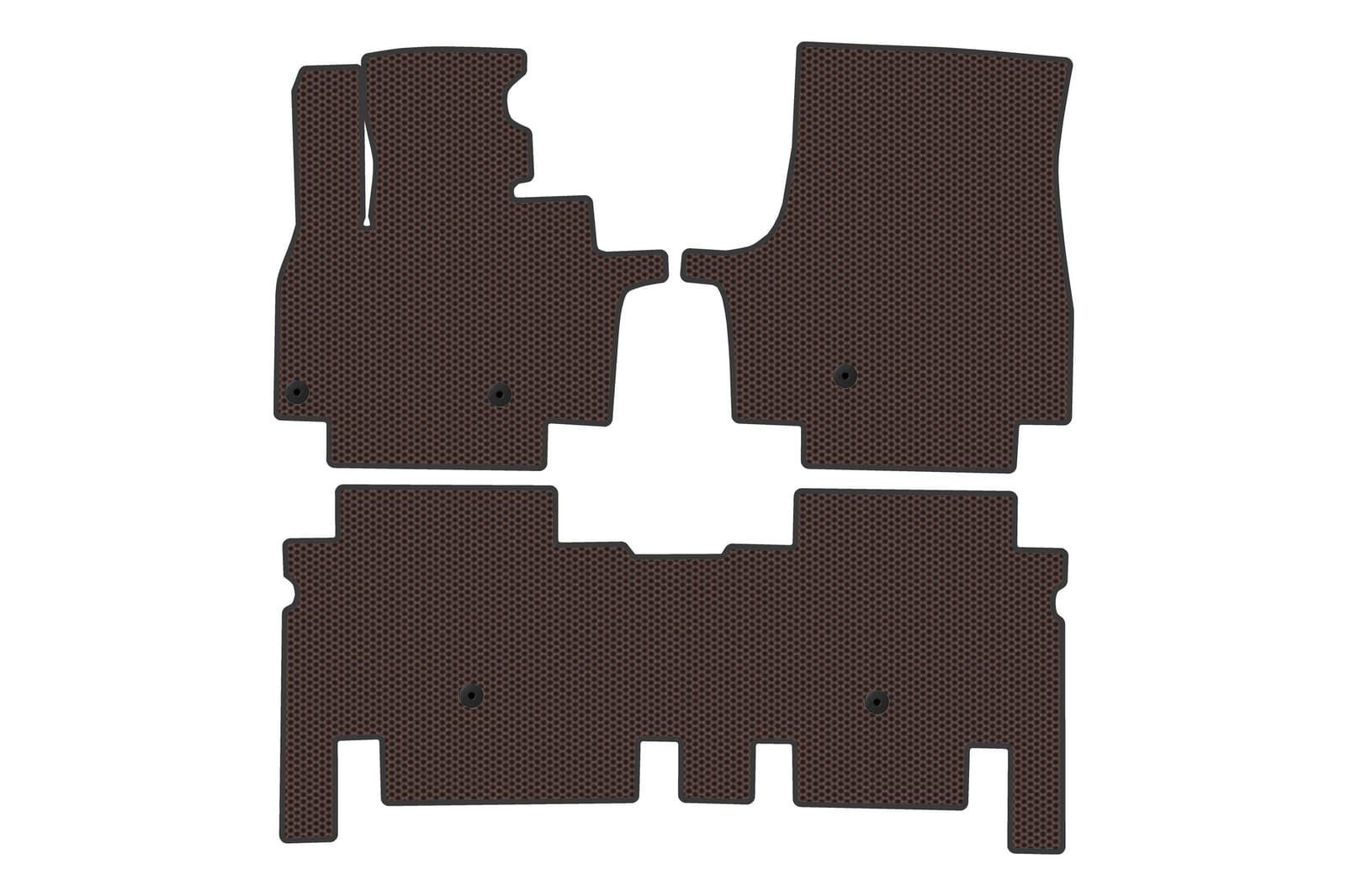 Гумові килимки Carsuit (2 ряди, Коричневий)