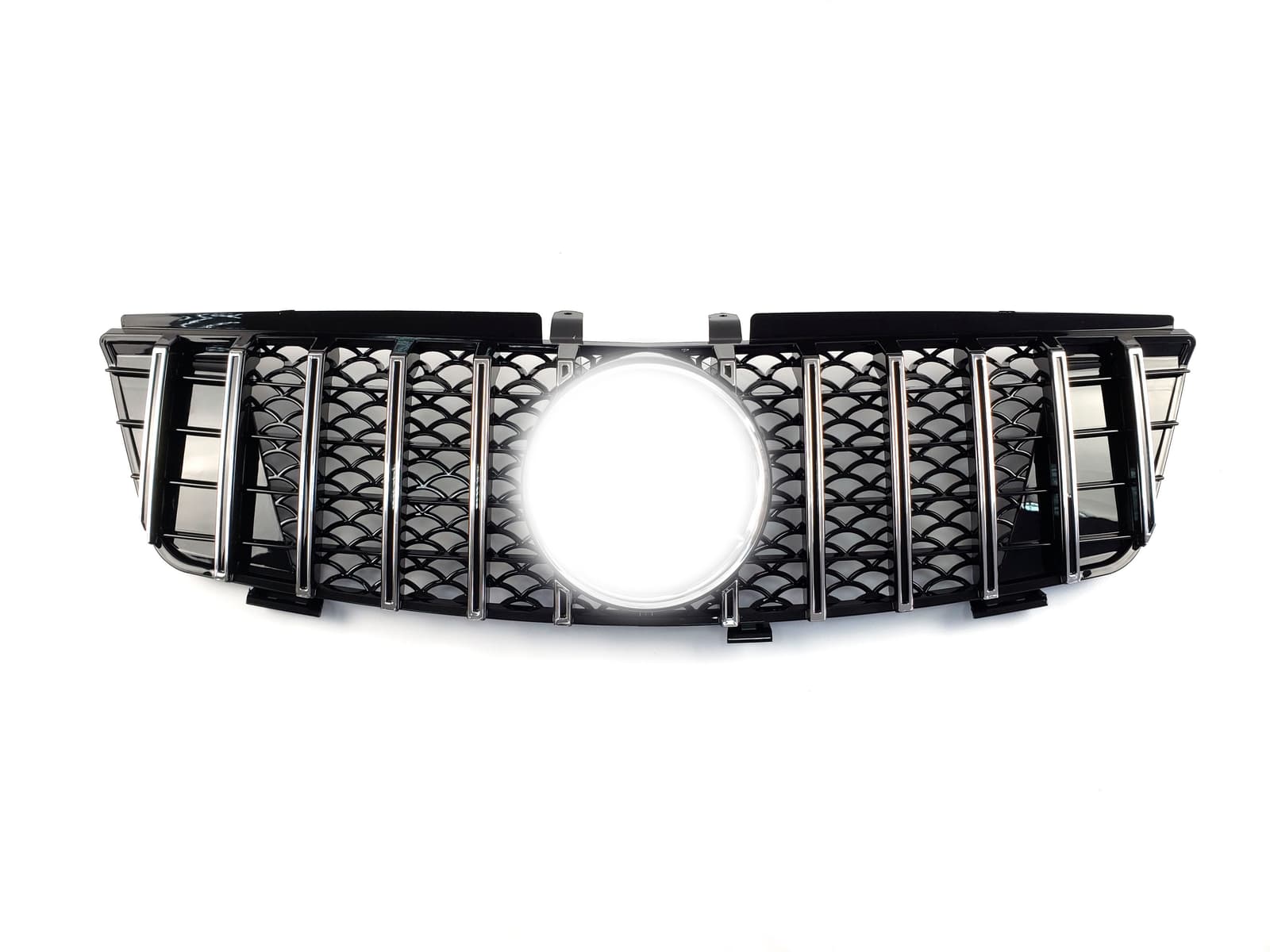 Решітка радіатора Chrome Black GT на Mercedes-Benz ML-Class W164 2005-2008 року