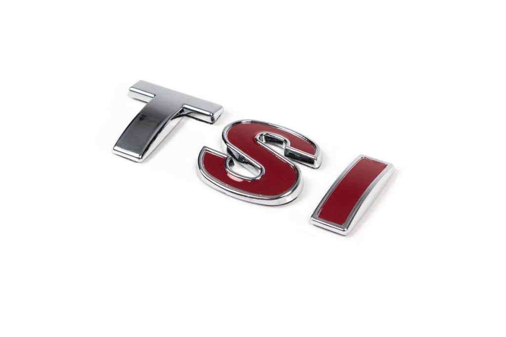 Напис TSI (прямий шрифт) T - хром, SI - червона