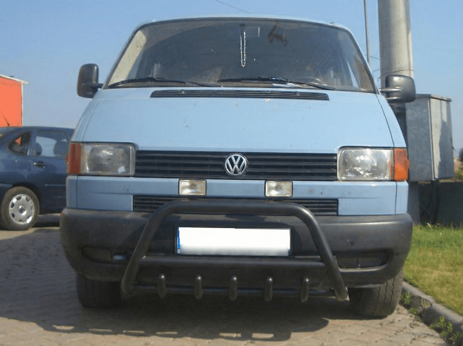 Кенгурятник WT003 Black (нерж)