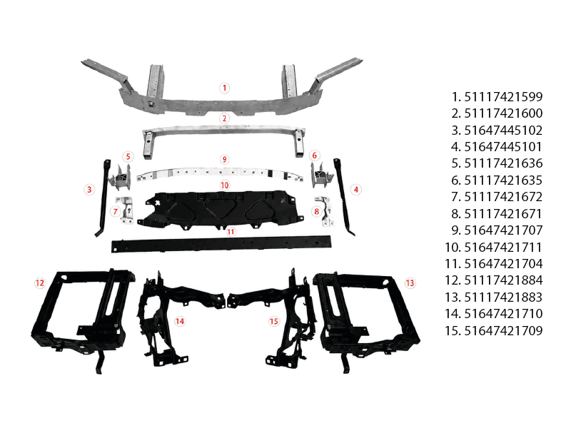 Панель передня у зборі для BMW X5 G05