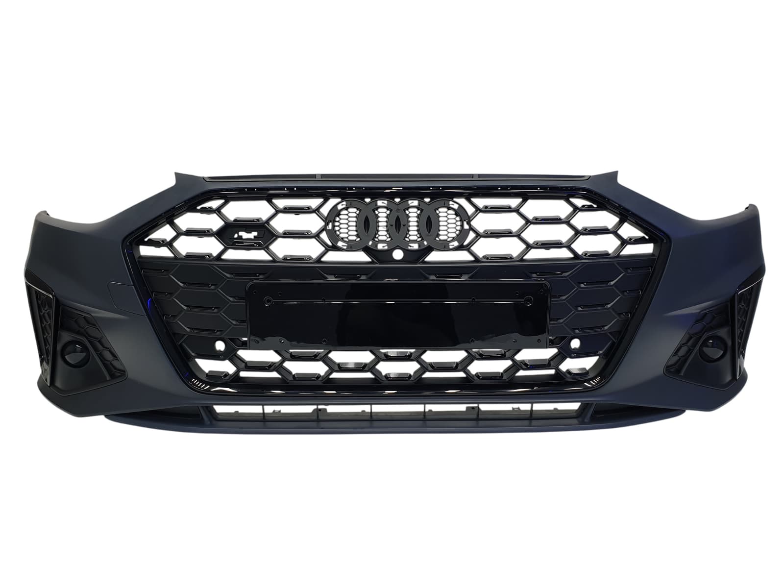 Передній бампер (S-Line) V2 на Audi A4 B9 2019-2023 року