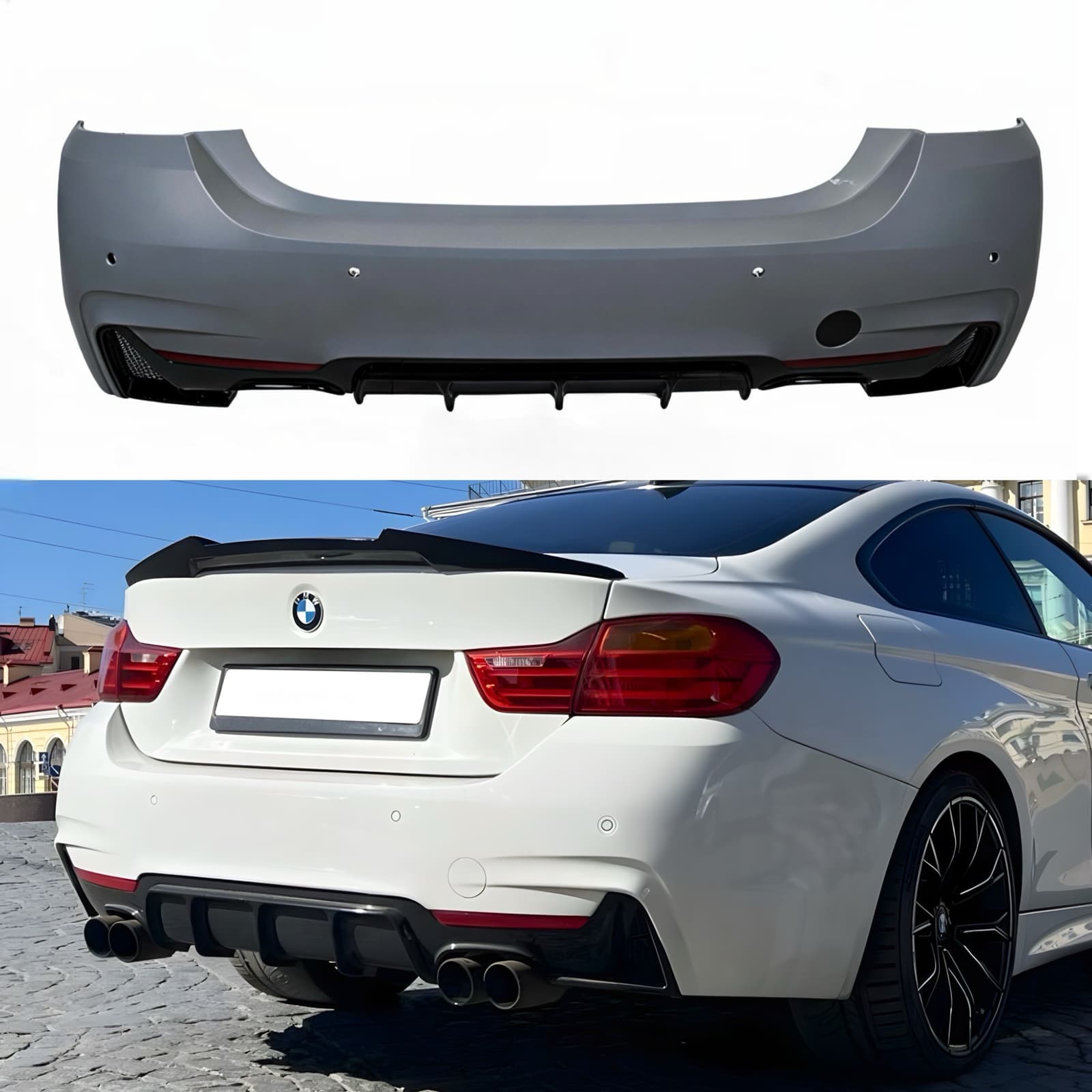 Задній бампер M ПАКЕТ BMW 4 Series F32 F33 F36 2013-2020