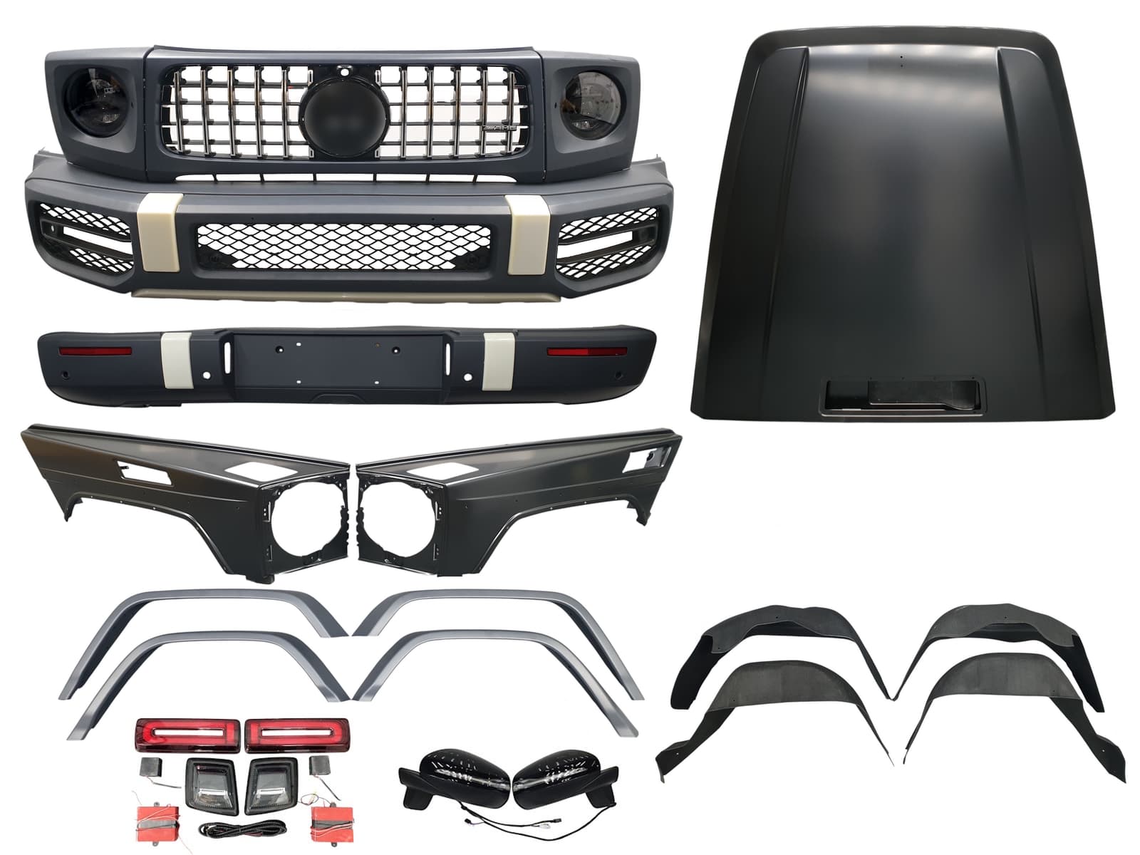 Комплект рестайлінга (в нову модель) (W463 to G63 AMG 2018+) на Mercedes-Benz G-Class W463 1990-2018 року
