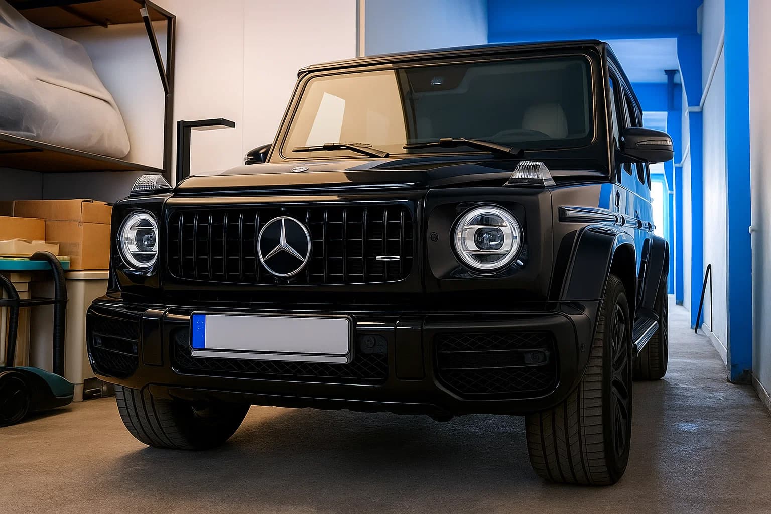 Передня решітка (GT Panamericana, без хрому) Повністю чорна