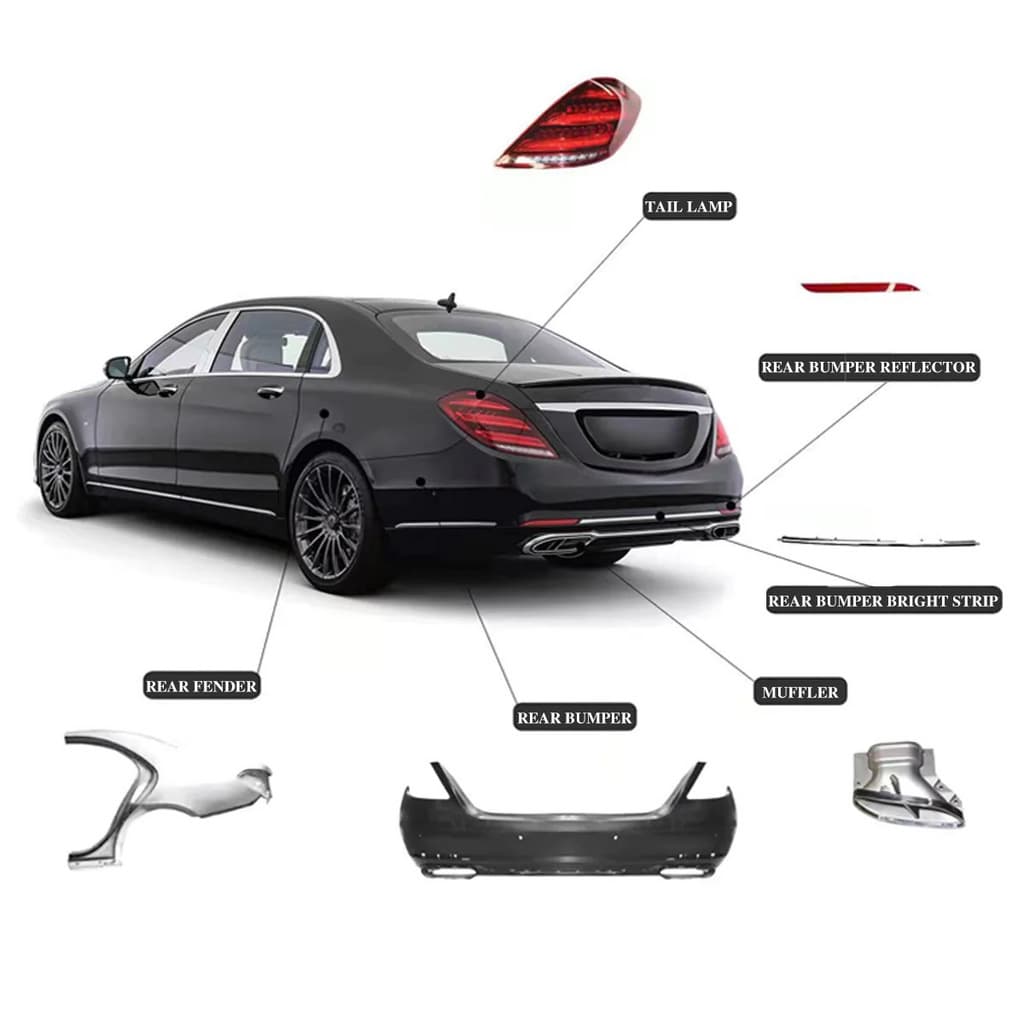 Комплект рестайлінгу в X222 Maybach S600 4