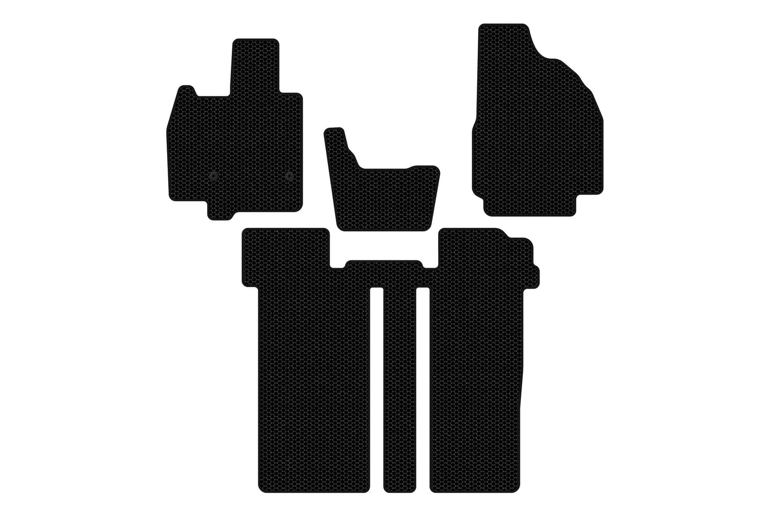 Гумові килимки Carsuit (2 ряди, 6-ти місний, чорні)