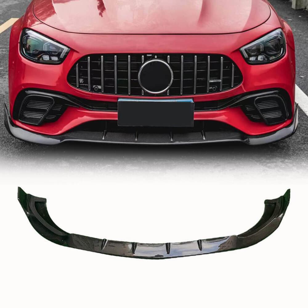 Накладка на передній бампер Lip (для E63 AMG 2020-2023, Карбон)