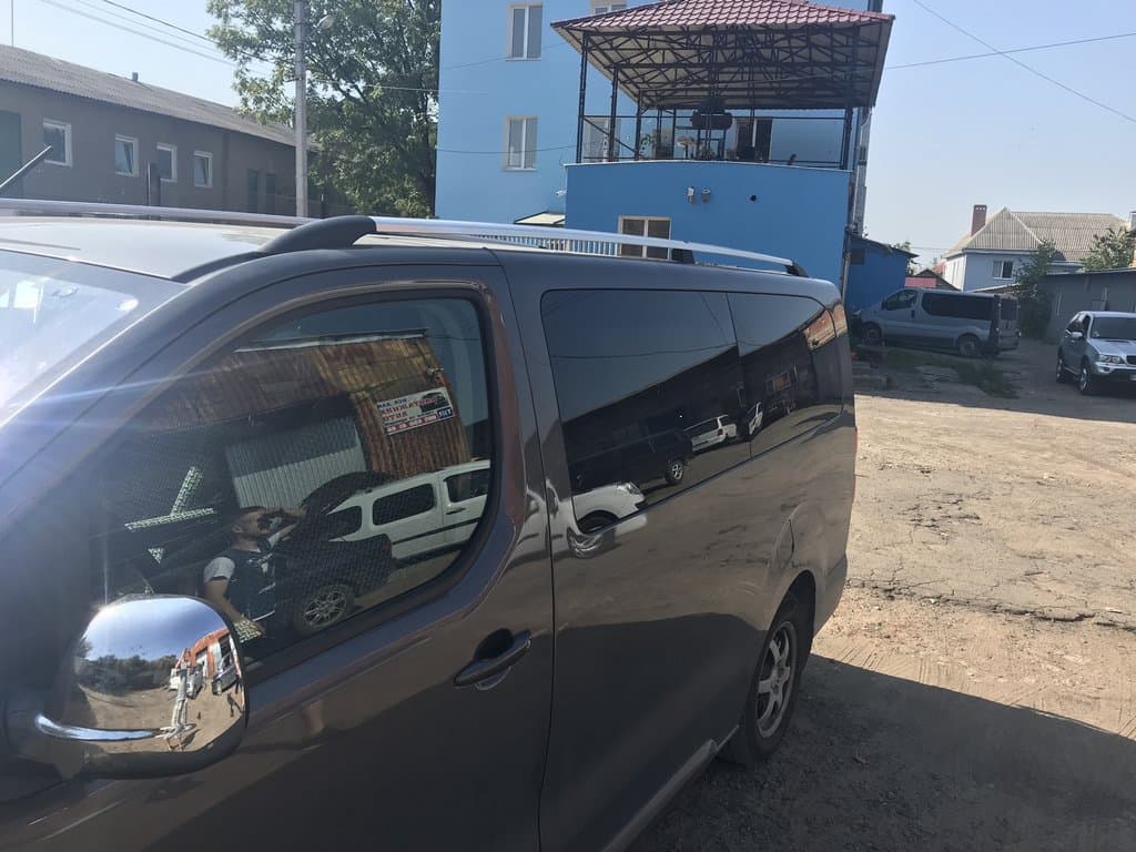 Рейлінги Хром Довга база, пластикова ніжка 2