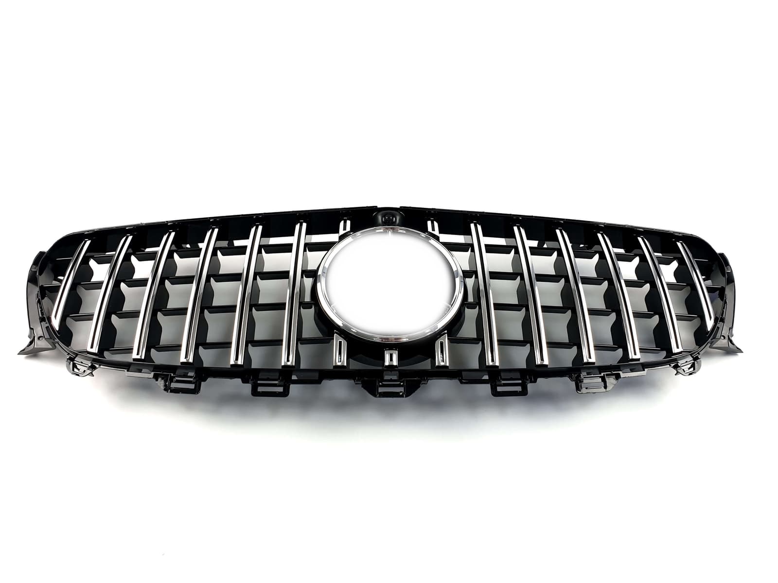 Решітка радіатора Chrome Black (з місцем під камеру) GT на Mercedes-Benz E-Class W213 2016-2020 року 2