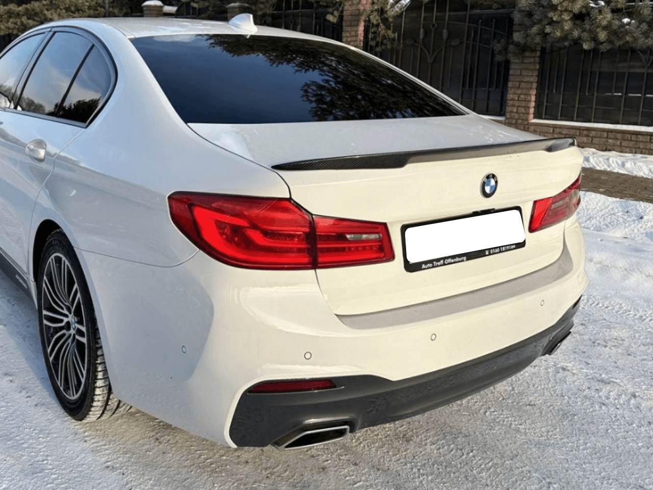 Спойлер ліп M-Performance BMW 5 series G30 2017- ABS пластик, колір чорний глянець