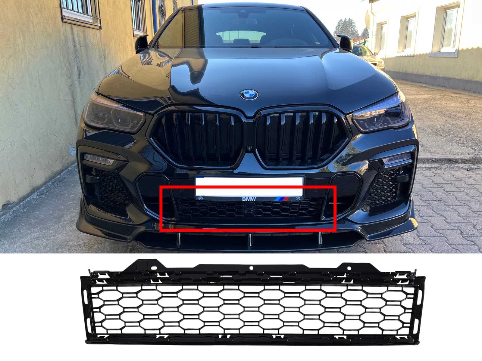 Решітки в бампер на BMW X6 G06 2019-2022 року
