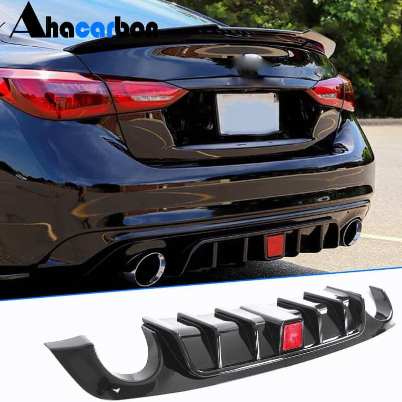 Дифузор заднього бампера V1 (для Q50 Base/Sport 2018-2023)