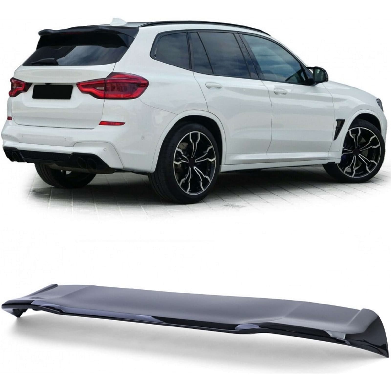 Спойлер Чорний глянець (стиль X3M F97) на BMW X3 G01 2018-2022 року