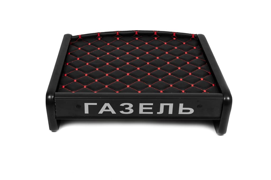 Полиця на панель (Чорна з червоною ниткою) 2