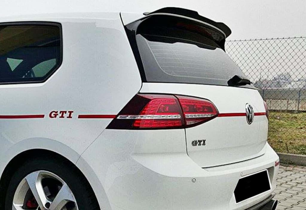 Спойлер V-10 (для GTI / R HB, чорний глянець)