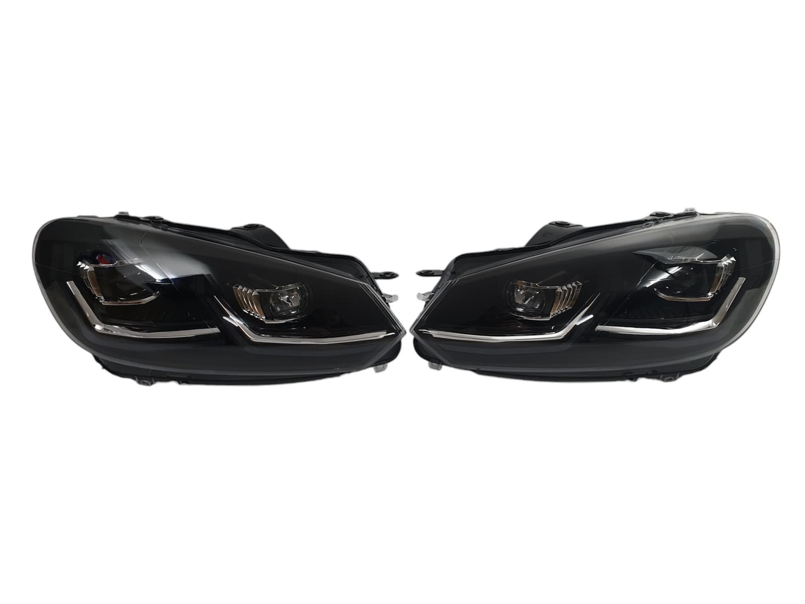Передні фари (Full Led апгрейд в Golf VII 2017+) на Volkswagen Golf VI 2008-2012 року