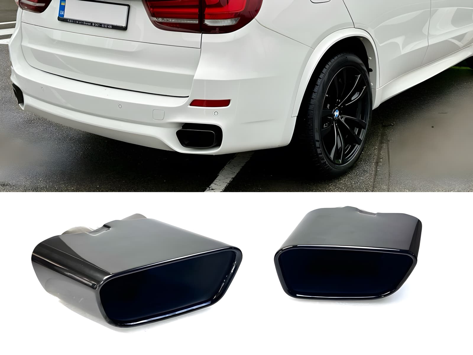 Насадки на вихлопні труби BLACK M Paket BMW X5 F15 2014-2018