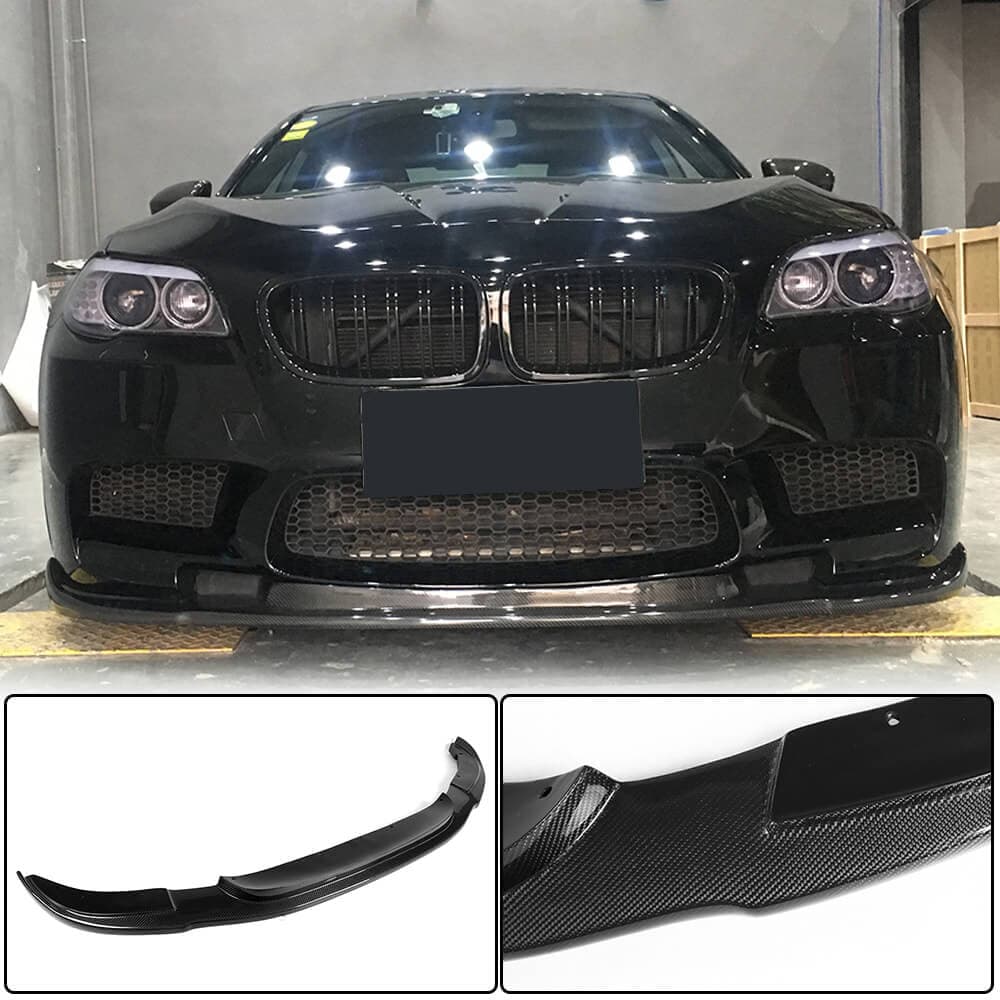 Накладка на передній бампер Lip V3 (для F10 M5, Карбон)