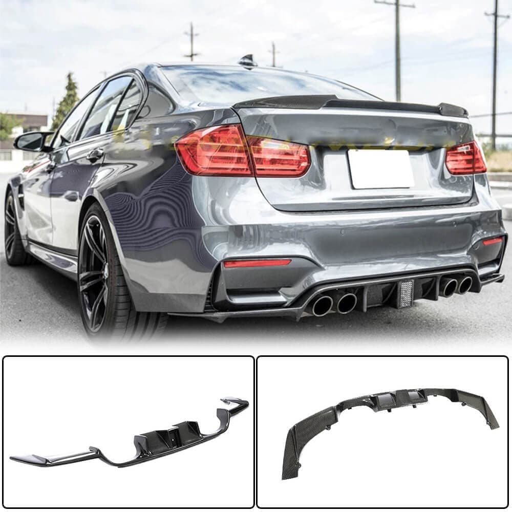 Дифузор заднього бампера V12 (для F80, Карбон)