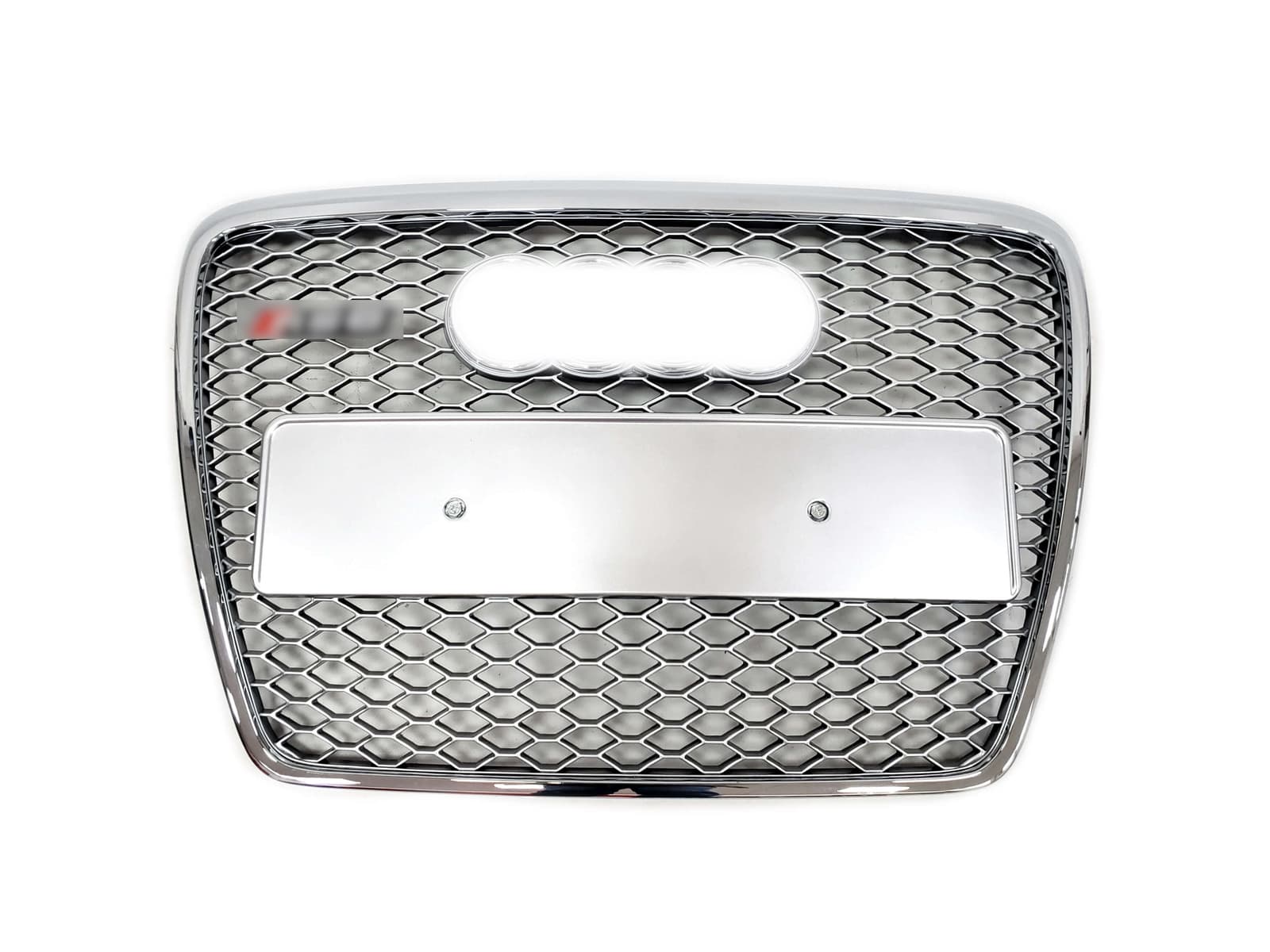 Решітка радіатора Silver Chrome (в стилі RS6) без PDC на Audi A6 C6 2004-2011 року