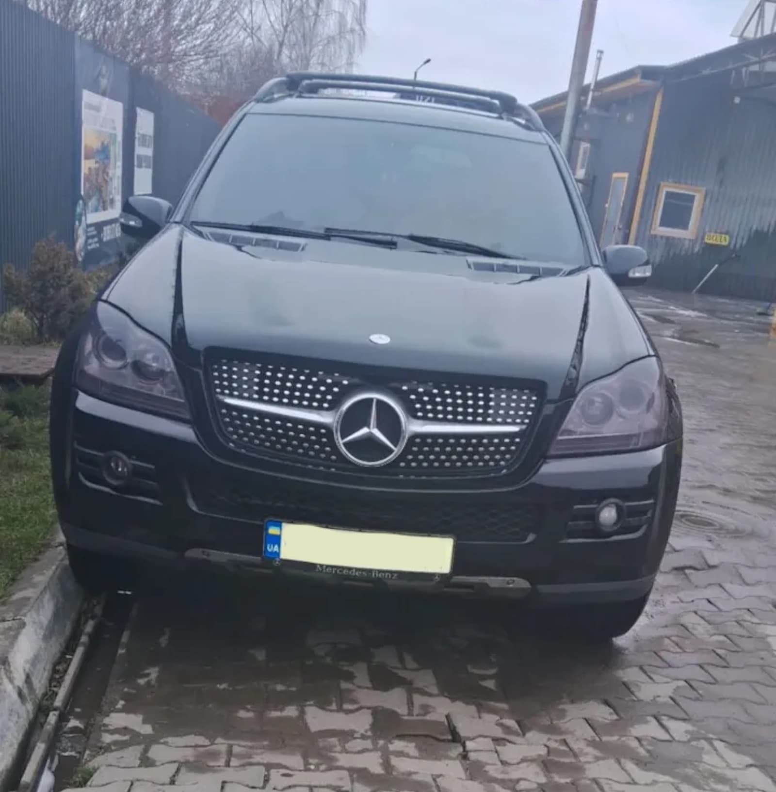 Решітка радіатора Silver Diamond на Mercedes-Benz GL-Class X164 2006-2009 року 4
