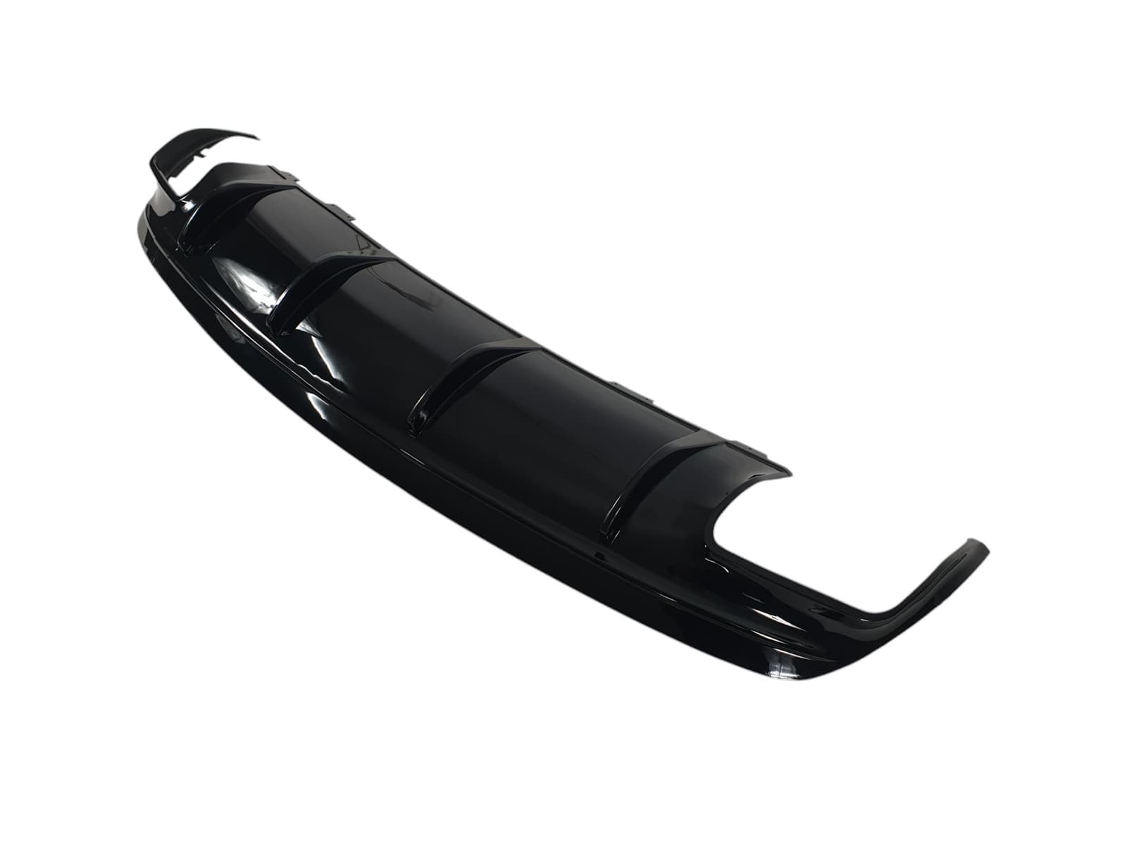 Дифузор (заднього бампера) Full Black / Chrome Pipe (стиль CLA45 AMG) на Mercedes-Benz CLA-Class C117 2017-2019 року 3