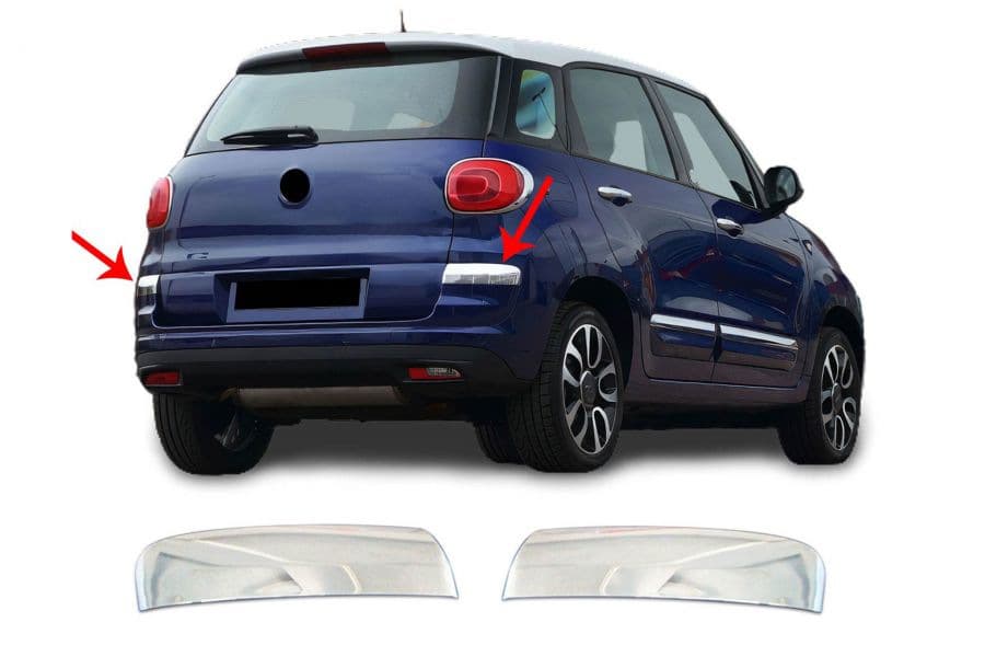 Накладка на кути бампера для 500L 2018+ (2 шт, нерж.)