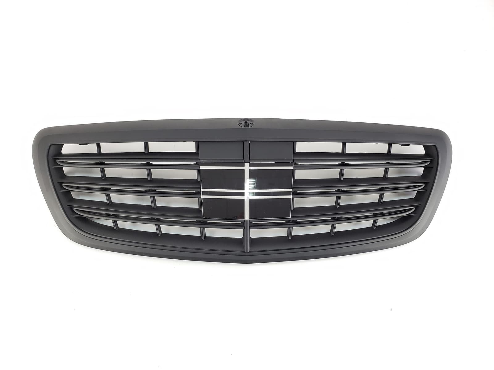 Решітка радіатора Full Black Matte під камеру AMG S63 на Mercedes-Benz S-Class W222 2013-2017 року