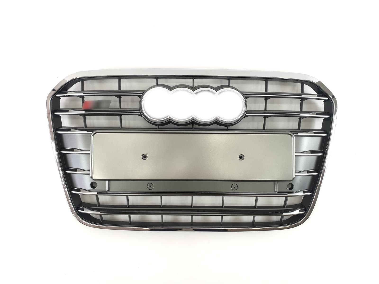 Решітка радіатора Silver Chrome (в стилі S6) на Audi A6 C7 2011-2014 року
