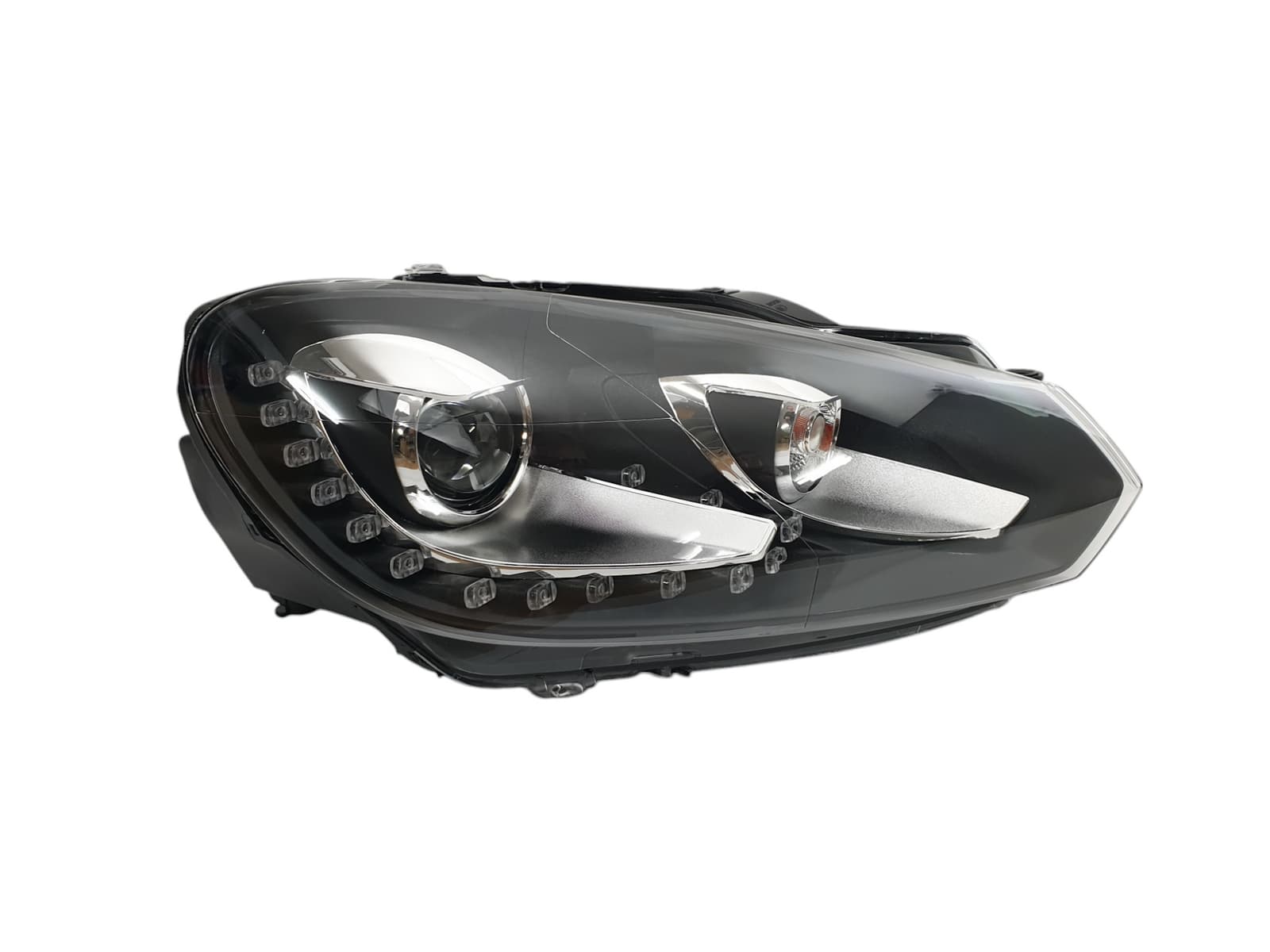 Передні фари (Xenon GTI) Silver на Volkswagen Golf VI 2008-2012 року 2