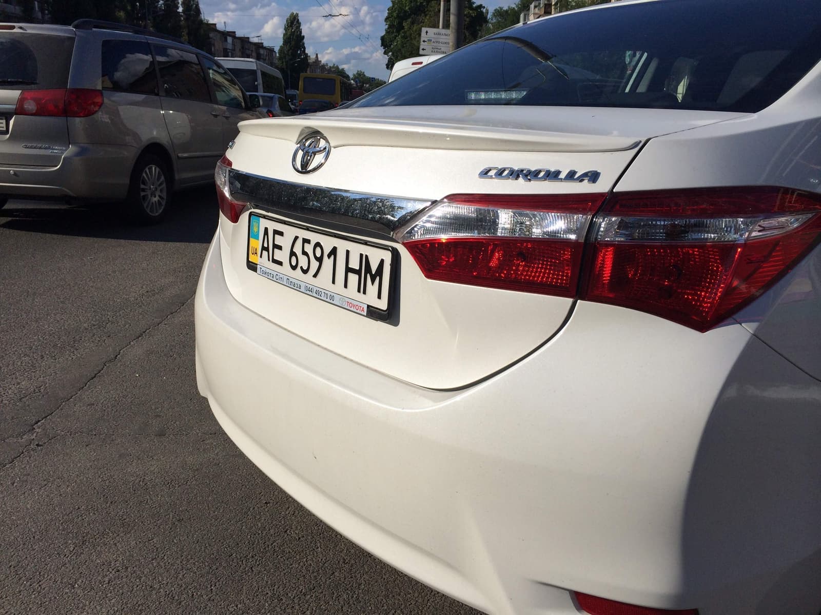 Спойлер ліп багажника Toyota Corolla 2013-2018 ABS пластик під фарбування