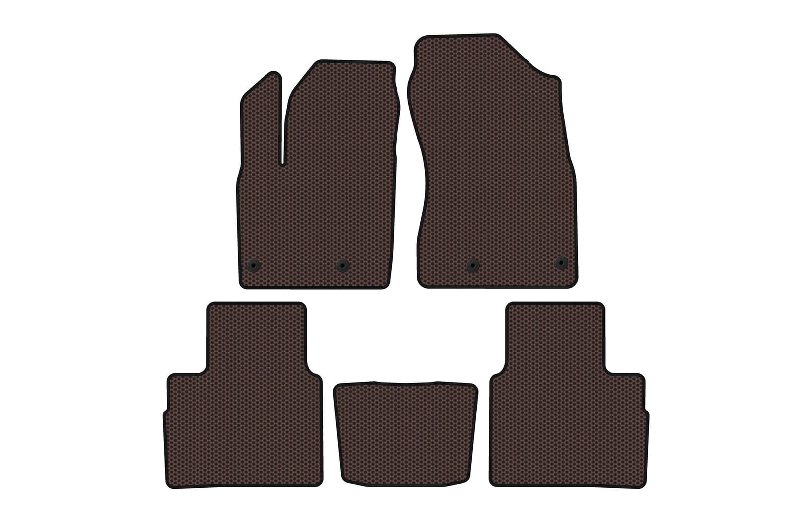 Гумові килимки Carsuit (5-ти місний, коричневий)