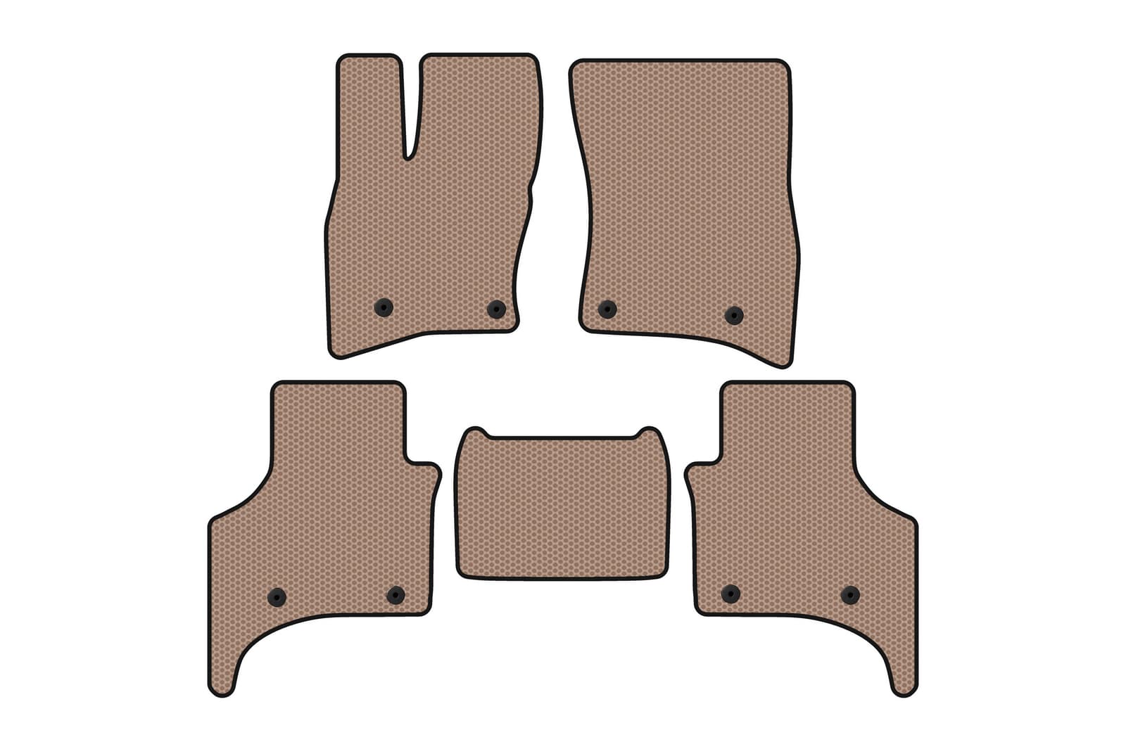 Гумові килимки Carsuit (5-ти дверний, бежевий)