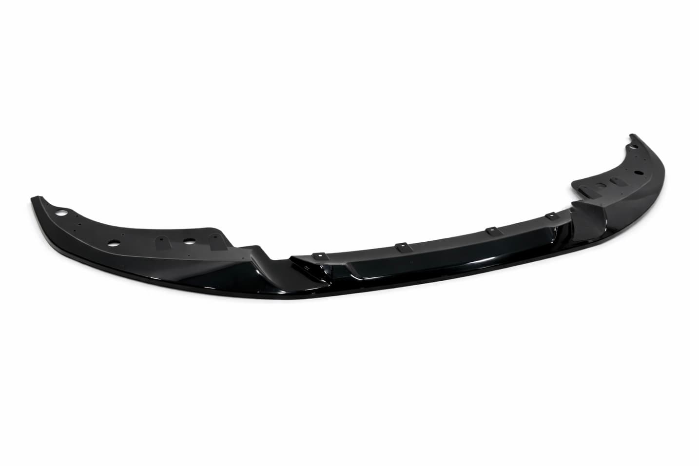 Спідниця переднього бампера BMW 4 series G22 2020+ ABS пластик, чорний глянець