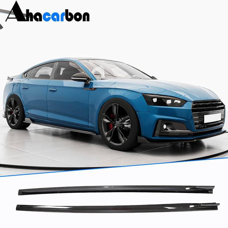 Бокові пороги 2016-2020 V1 (для Sportback, Карбон)