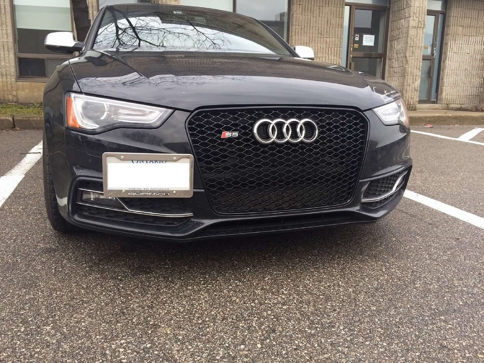 Решітка радіатора Full Black (в стилі RS5) на Audi A5 8T 2011-2016 року 6