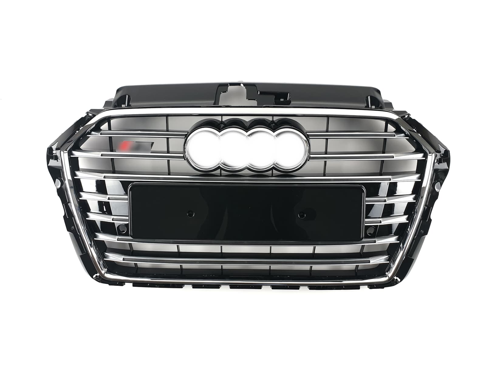 Решітка радіатора Chrome Black (в стилі S3) на Audi A3 8V 2016-2020 року