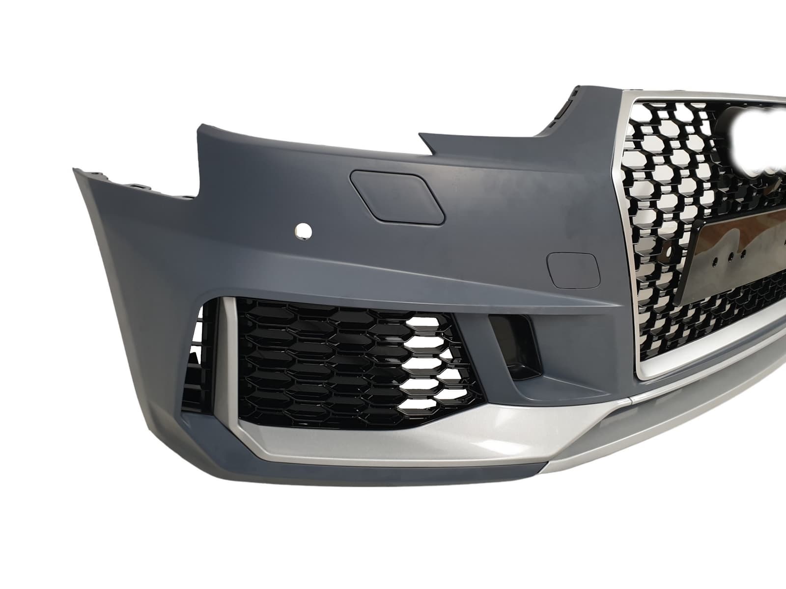 Передній бампер (в стилі RS4 без радарів V2) на Audi A4 B9 2015-2019 року 2