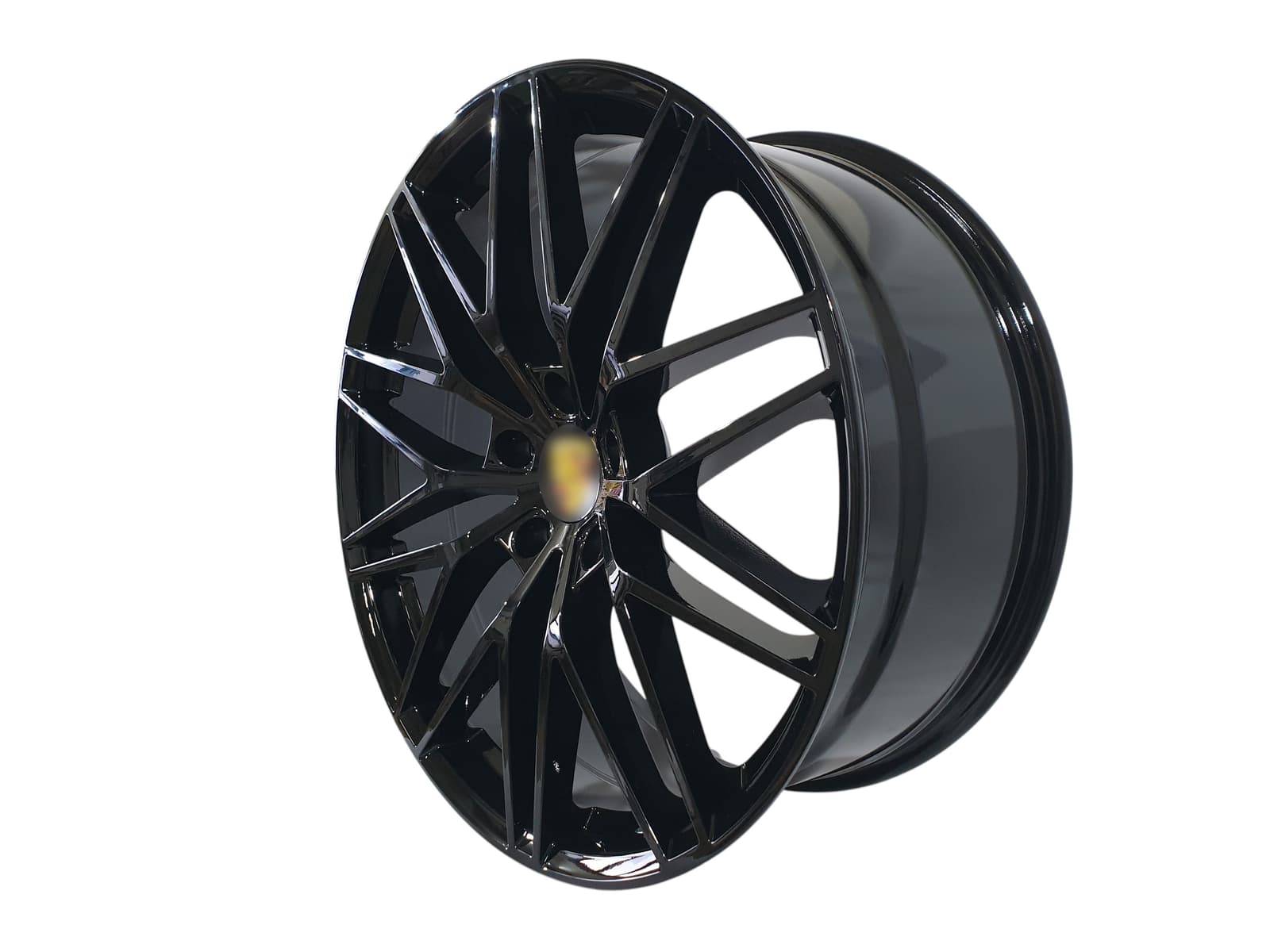 R22 Gloss Black (різноширокі) на Porsche Cayenne 958 2010-2014 року 2