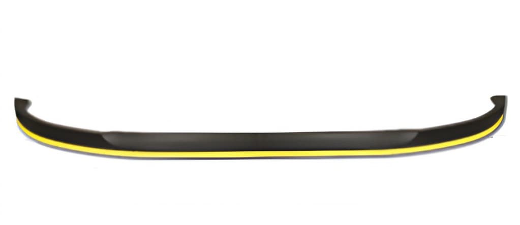 Універсальна передня Lip накладка Yellow (ABS, чорний глянець)