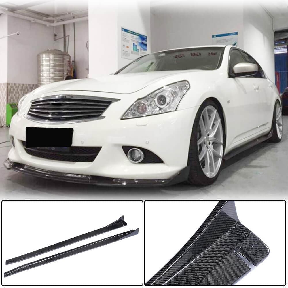 Бокові пороги (для G37 SD 2009-2013, Карбон)