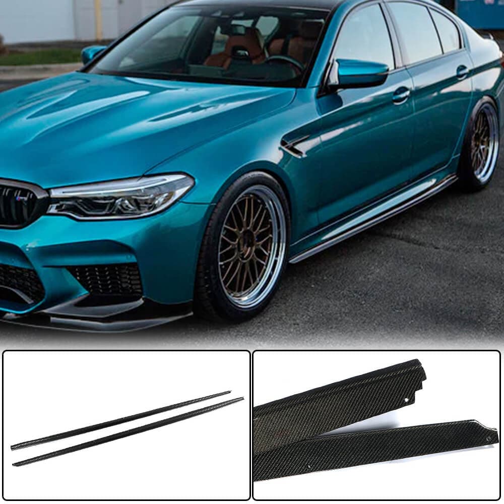 Накладки на пороги V2 (для M-Sport/M5 2017-2020, Карбон)