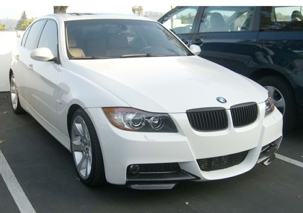 Передні Flap накладки (для E90 M-Sport 2005-2008, чорний глянець, 2 шт)