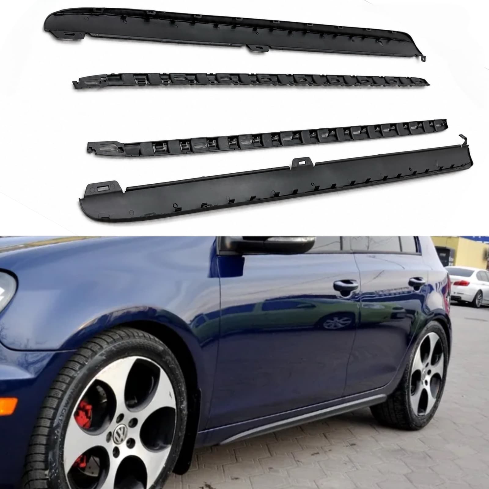 Накладки на пороги GTI для Volkswagen Golf 6 2008-2013