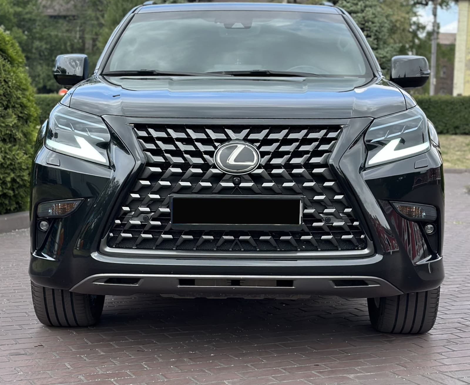 Решітка радіатора Gray (Normal) під камеру на Lexus GX 2019-2023 року 5