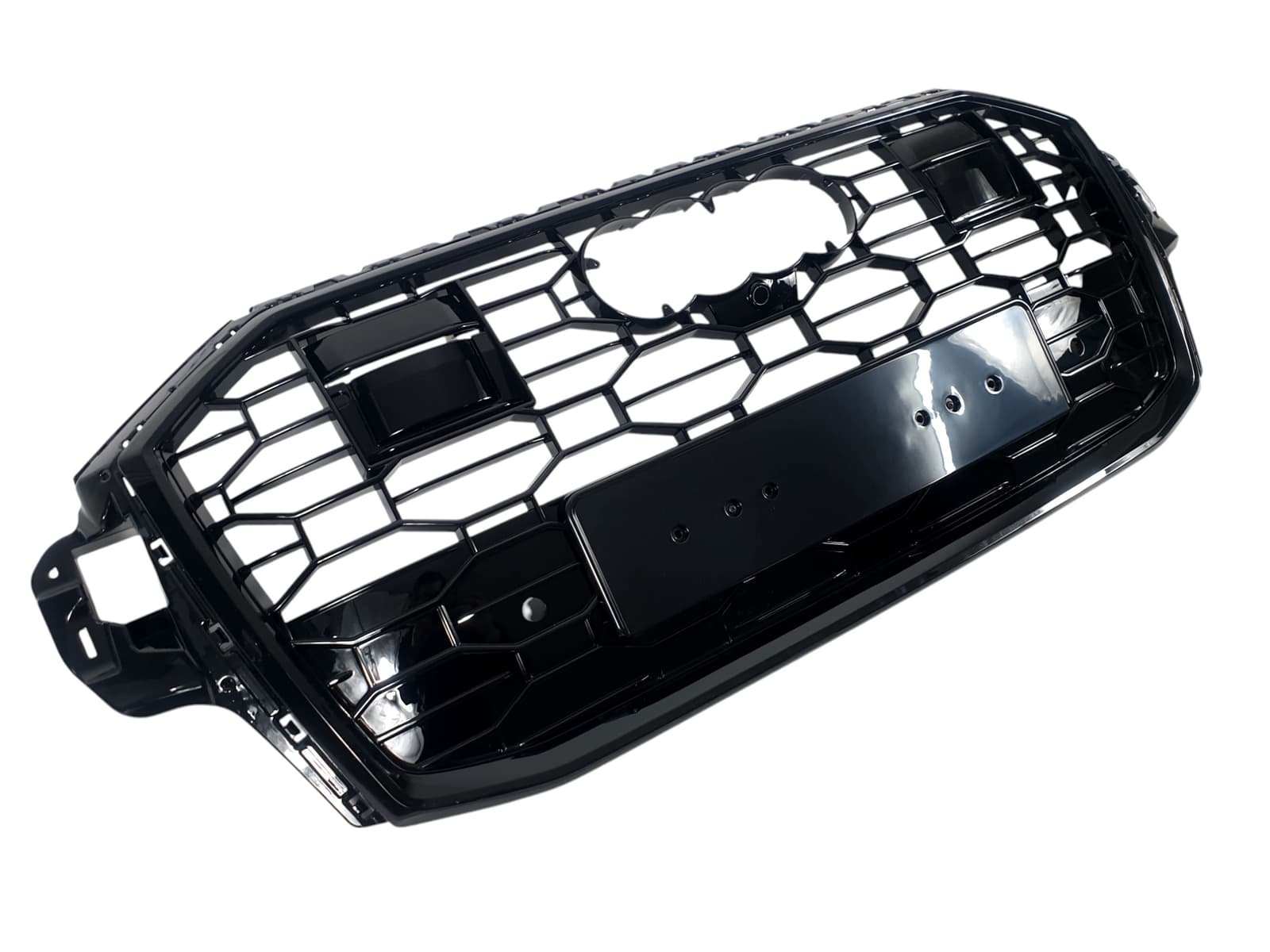 Решітка радіатора Full Black (стиль RS) під дистронік на Audi Q7 4M 2020-2022 року 2