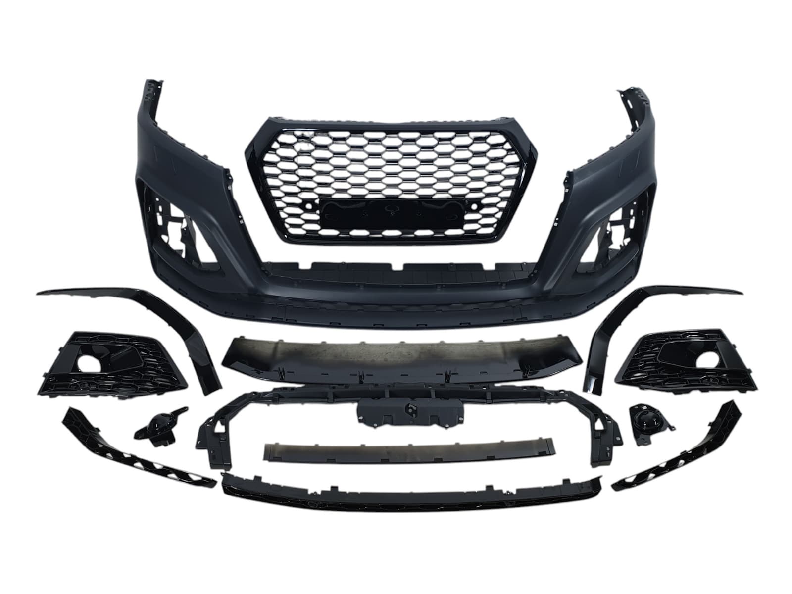 Передній бампер (стиль RS 2020+) на Audi Q5 80A 2016-2020 року 2