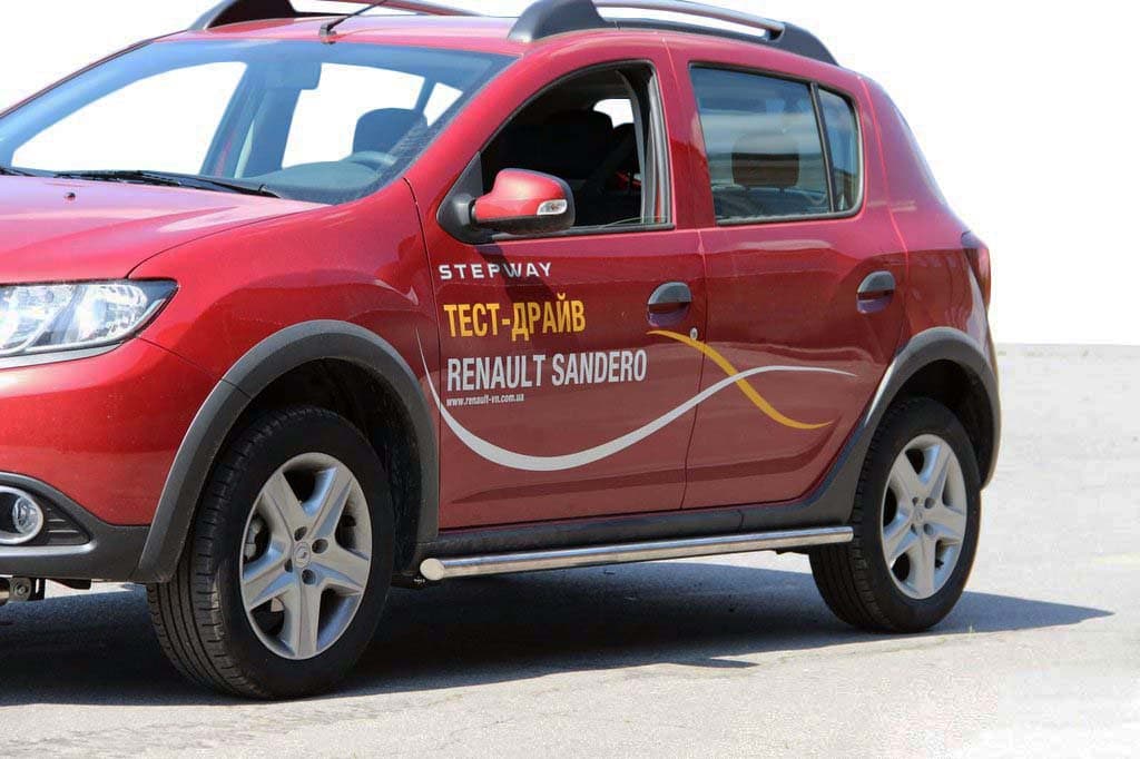 Бічні труби BB001 (2 шт., нерж) 60 мм