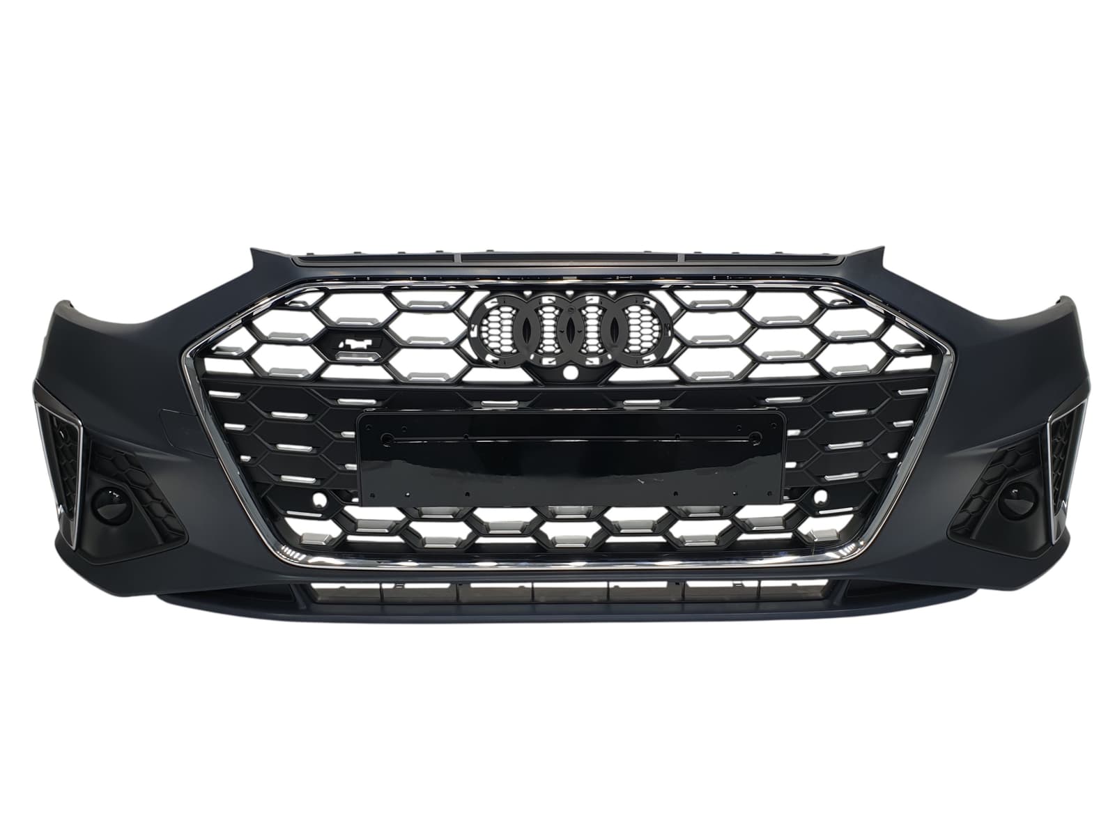 Передній бампер (S-Line) V1 на Audi A4 B9 2019-2023 року